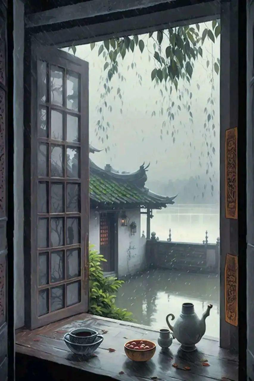 行下春风望夏雨，燕子双飞蝶儿舞