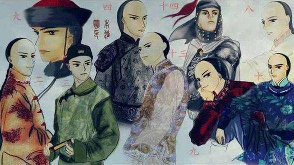 两立竿子四幅方云百岁真同昏与晓